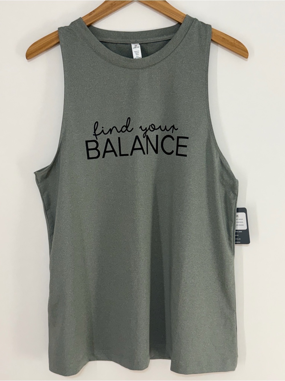 Ledbetter Women's Find Your Balance Sleeveless Tank Top Gray Size XL